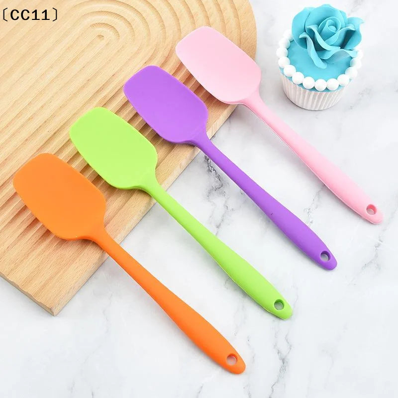 Multicolor Food Grade Non Stick Butter Cooking Silicone Spatula Qme