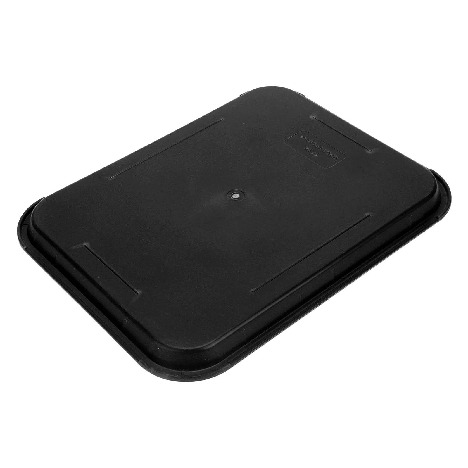 PP Fast Food Tray Rectangular Serving Tray Non Slip Thick Plastic Food Service Tray for Restaurant Cafe Canteen Kitchen Qme