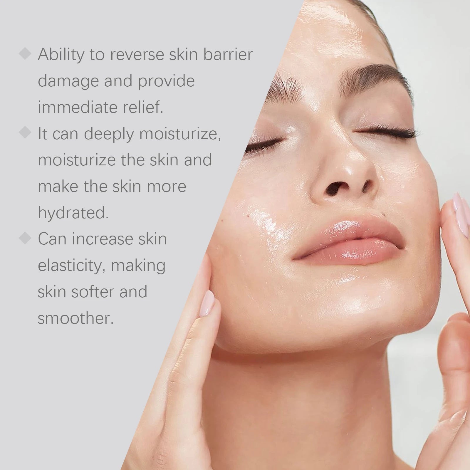Heart Leaf 70% Soothing Cream Contains Ceramide EOS Moisturizing Relieves Dry Skin Restores Skin Elasticity Facial Cream Qme