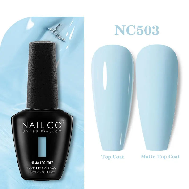 NAILCO Green Series Dark Gel Nail Polish Lasting Hybrid Base Matte Qme