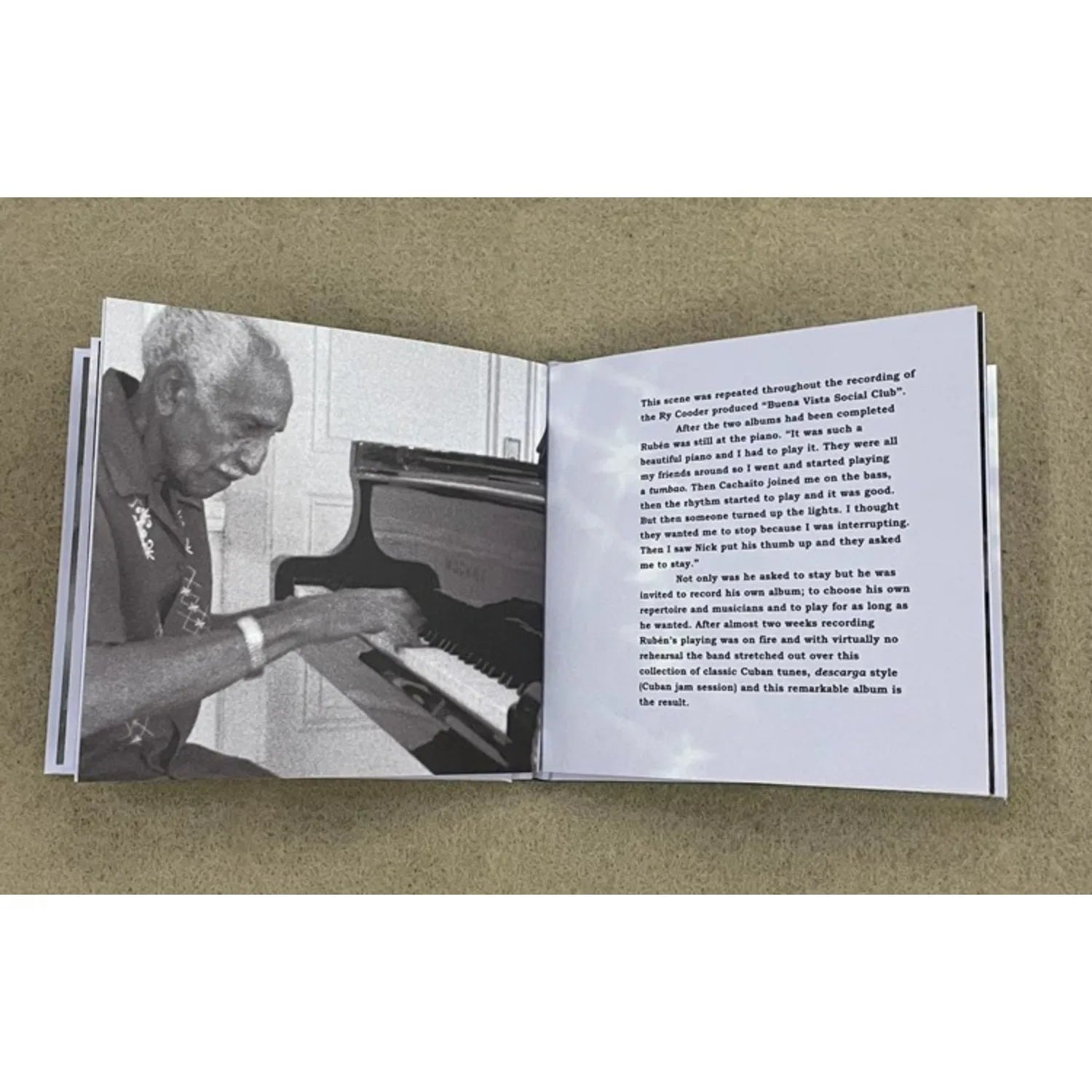 Latin Jazz Piano CD Black-and-White Piano Performance Portrait Photography Themed Cover Cuban Style Classic Track Collection Qme