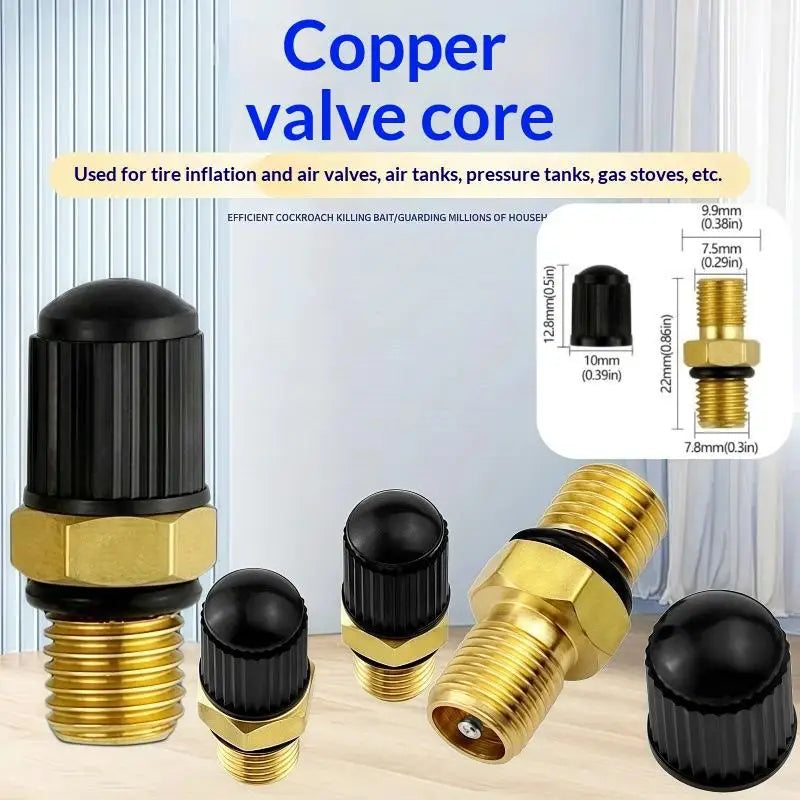 M8x1 Brass Tire Valve Stems Motorbike Bicycle Car Long Lasting Air Qme