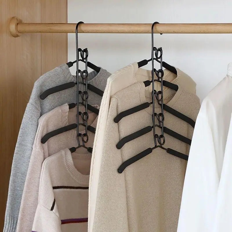 Closet Coats Shirts Dresses Jackets Hanging Storage Multi-tier Hanger Qme