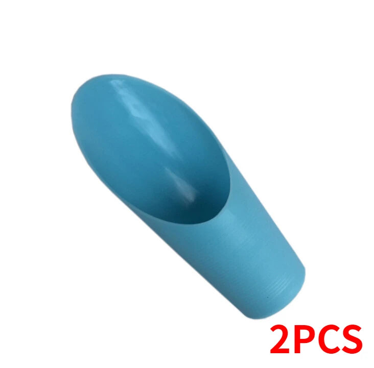 2pcs Plastic Bucket Shovel Potted Cultivation Cylinder Mini Fleshy Plant Soil Spade Shovel Gardening Qme 2PCS-Blue