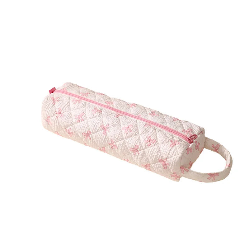 A Storage Bag Large Capacity Polyester Material Portable Wear-resistant Portable Drum Hair Dryer Bag Floral Storage Bag Qme
