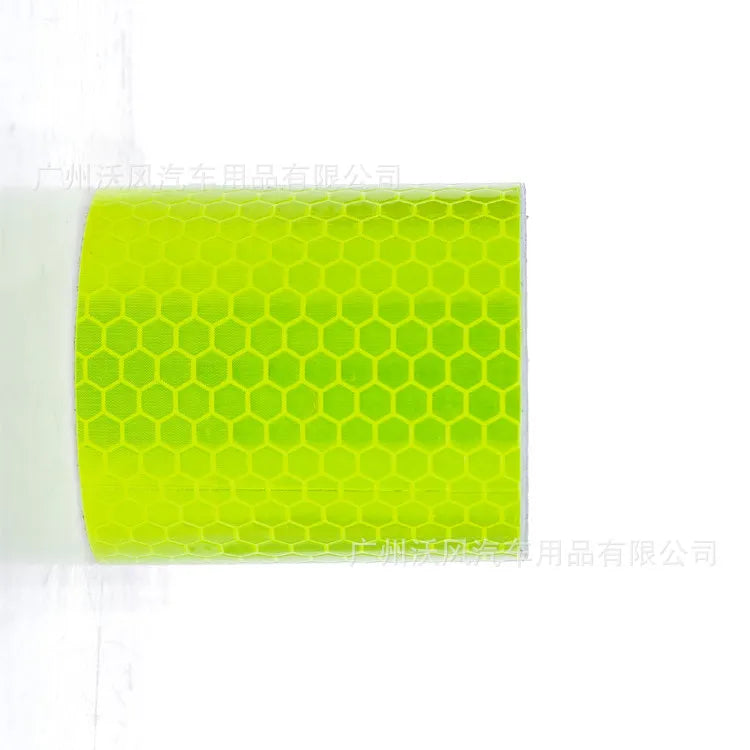 5 rolls Car Stickers, Reflective Tape, Reflective Film, Reflective Material Tape Sticker, Safety Warning Tape, 3m, 5cmx3m Qme YELLOW