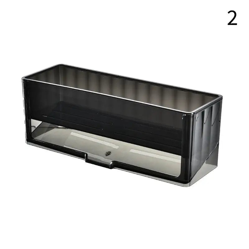 Multifunctional Sink Drain Rack Self Draining Dish Brush Storage Qme Black 2