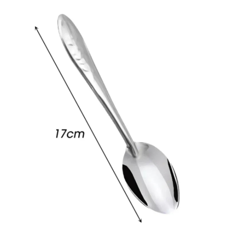 2/1Pcs Stainless Steel Spoon Large Long Handle Spoons Kitchen Cutlery Rice Dumpling Porridge Soup Scoops Restaurant Tableware Qme B-1PCS