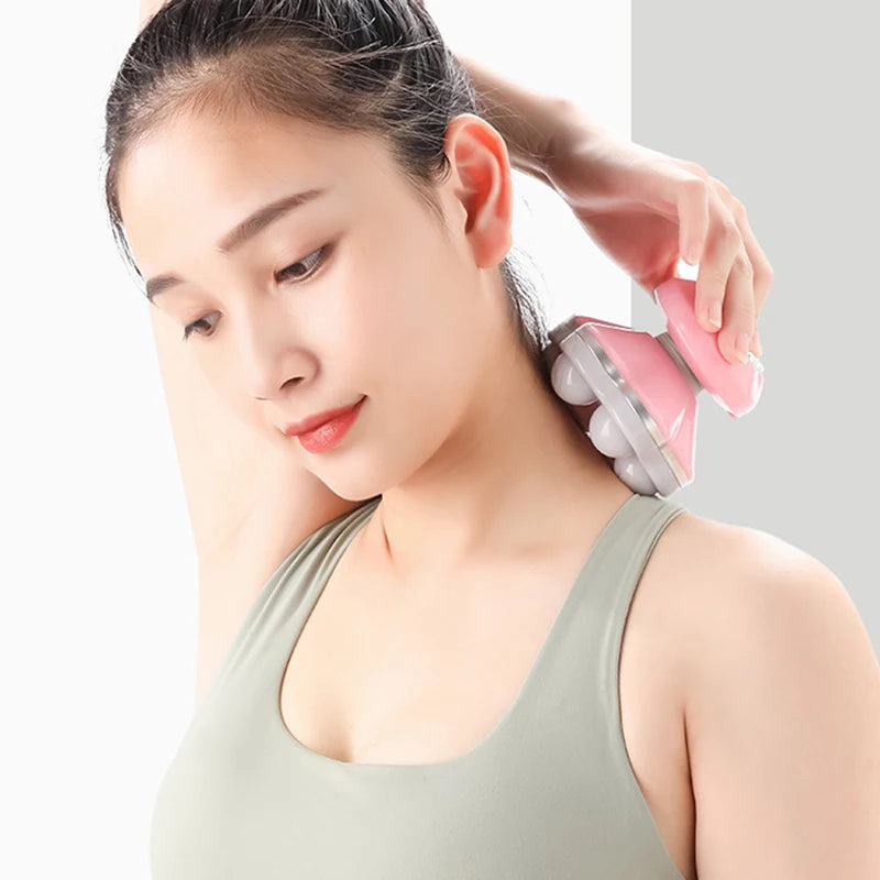 USB Mini Body Massager Triangular Electric Massage Tool Relaxation Qme