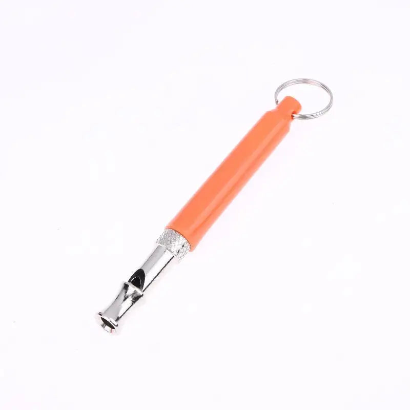 Ultrasonic Flute Dog Bark Controller Adjustable Training Whistle Qme Orange A