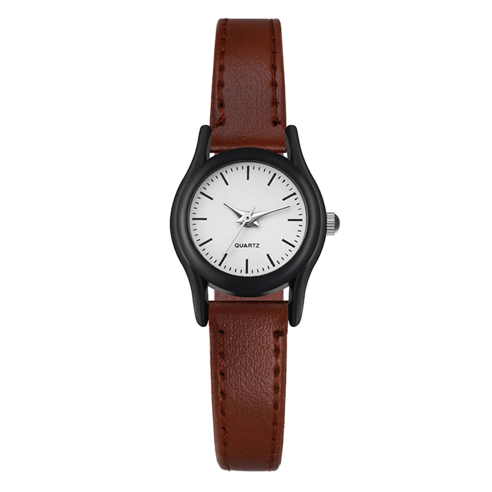 New Couples Watches Leather Strap Minimalist Fashion Quartz Wristwatches Multiple Colors Clothing Accessory Casual Simple Watch Qme F