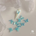 10/20pcs Aurora Glitter 3D Colorful Butterfly Nails Jewelry DIY Resin Manicure Decals Nail Art Decorations Accessories 2021 New Qme 20pcs-04