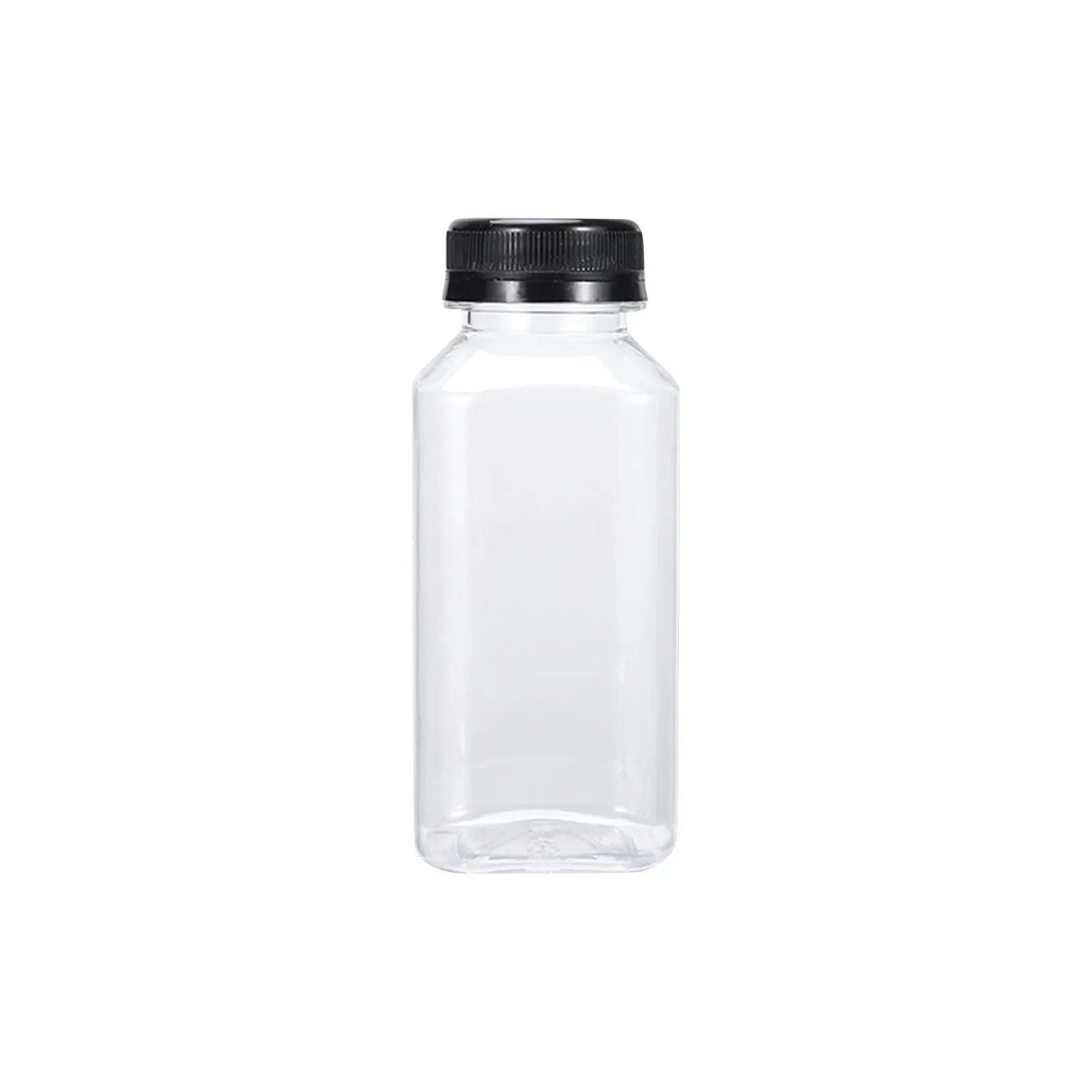 Multi-capacity Disposable Square Plastic Clear Beverage Bottle with Lid Picnic Juice Bottle Multipropose Durable Storage Jars Qme C One Size