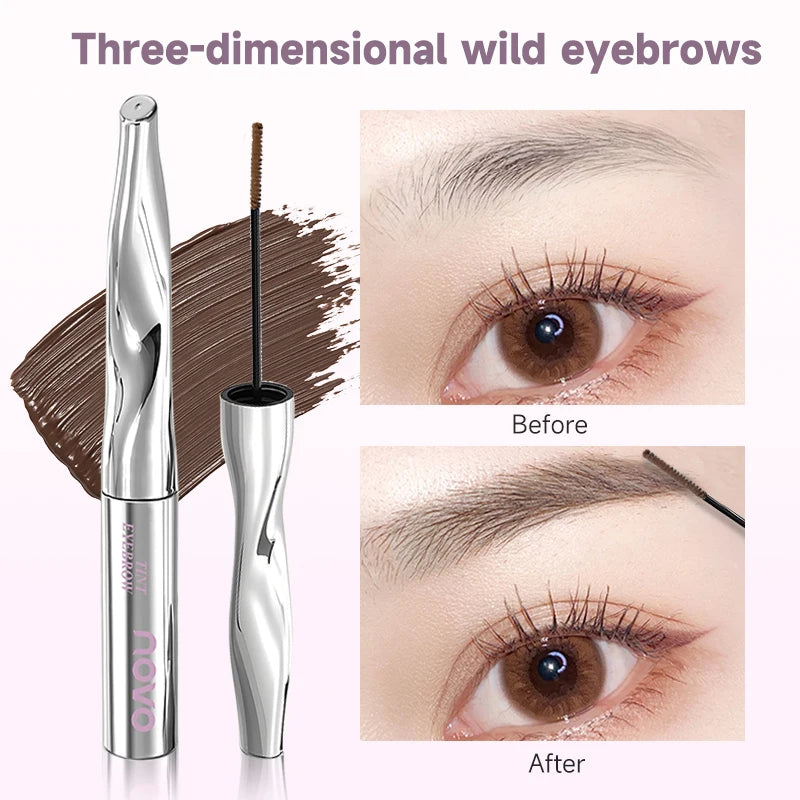 Long-Lasting Eyebrow Tinting Cream, Quick-Drying, Stain-Resistant, Non-Caking, Natural 3d Eyebrows Qme