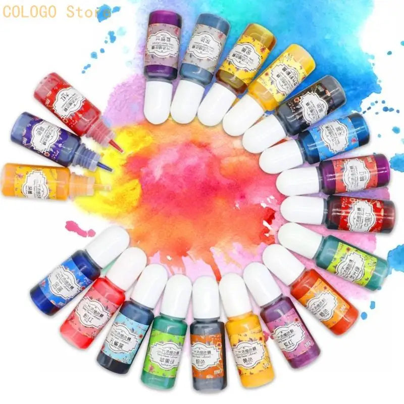 24 Epoxy Resin Pigment Kits Dye Colorant Liquid Each Jewelry Making Qme