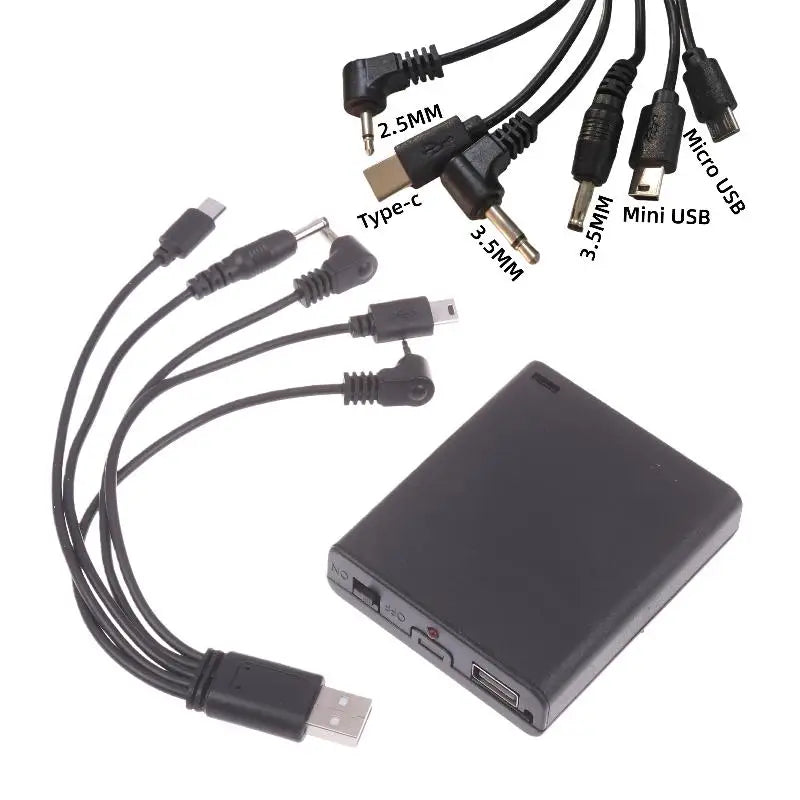 1Pcs 2.5mm Plug Password Electronic Lock Emergency Spare Battery Box Accessories 6V Safe Universal External Power Box Qme