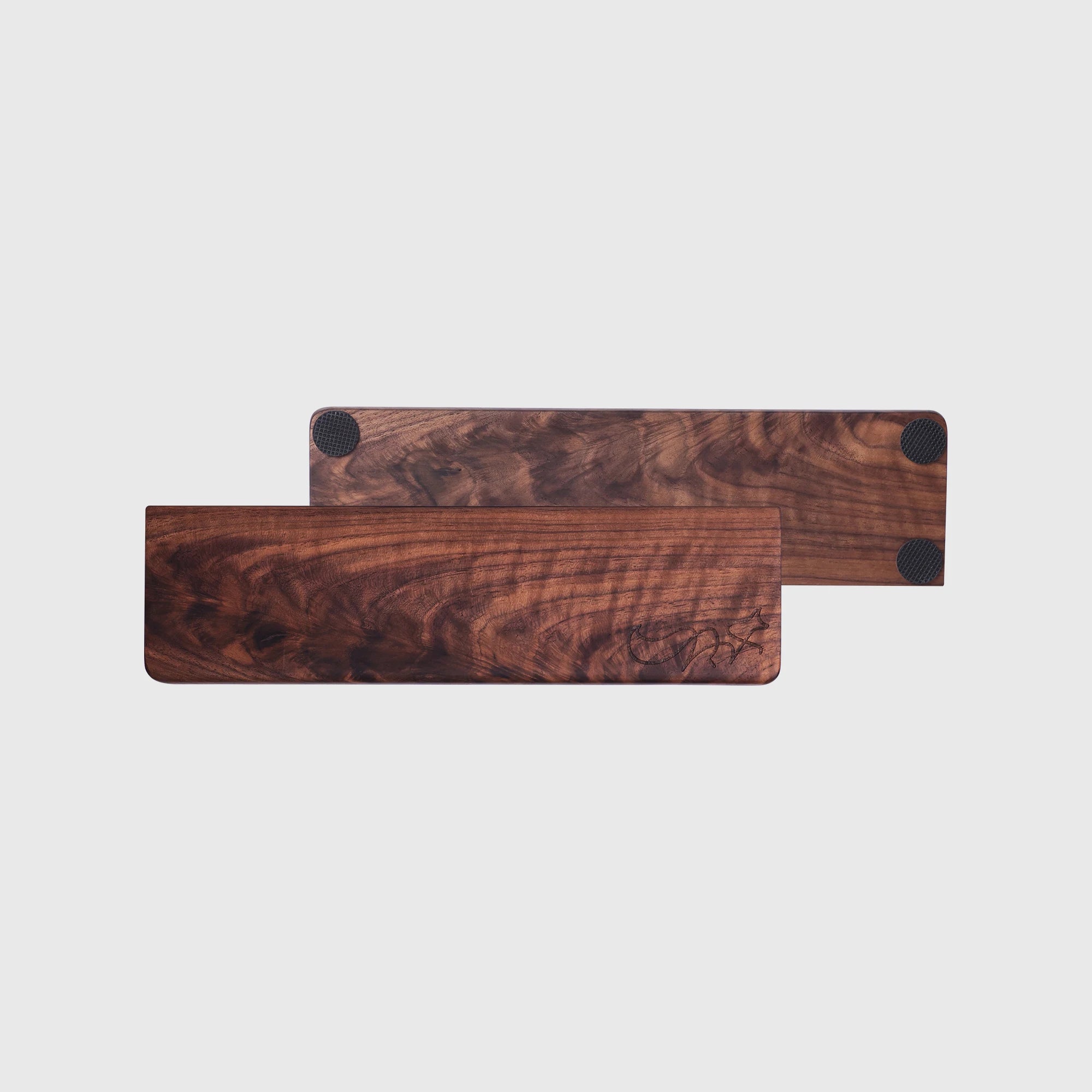 Chosfox 40 layout Black Walnut Wood Palm Wrist Rest Walnut Solid Pad Wrist Support Anti-Slip Base Mechanical Keyboard Wrist Rest Qme