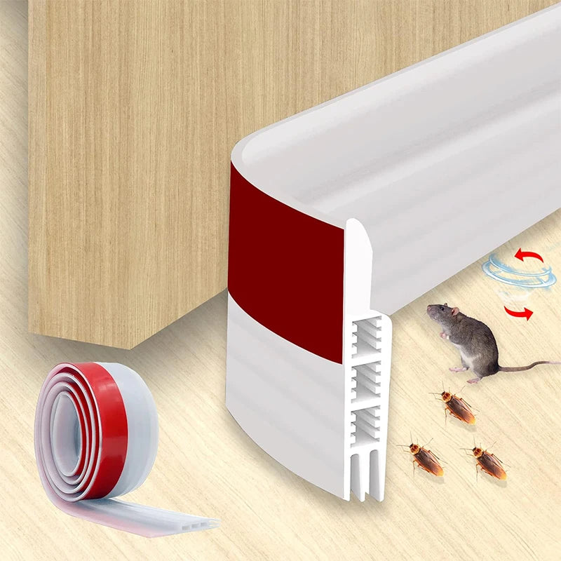 Door Draft Stopper Under Sweep Exterior Interior Doors Weather Qme