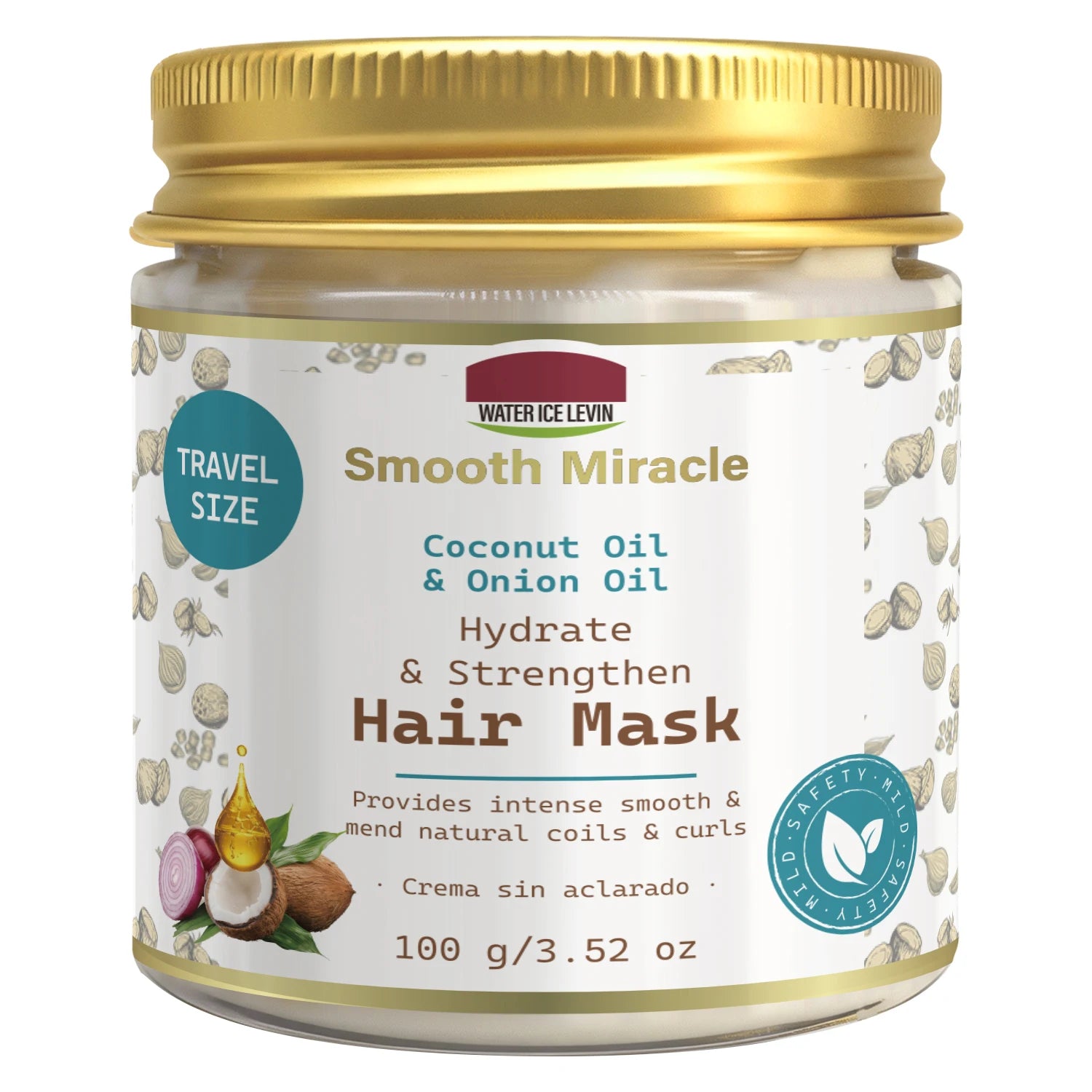 Coconut & Onion Oil Hair Mask - Hydrating & Strengthening Treatment for Smooth, Healthy Curls Qme