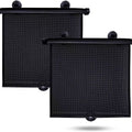 Car Side Window Sunshade, Retractable Car Roller Sunshade, UV and Sun Protection Sunshade Car Curtain, Car Travel Accessories Qme black