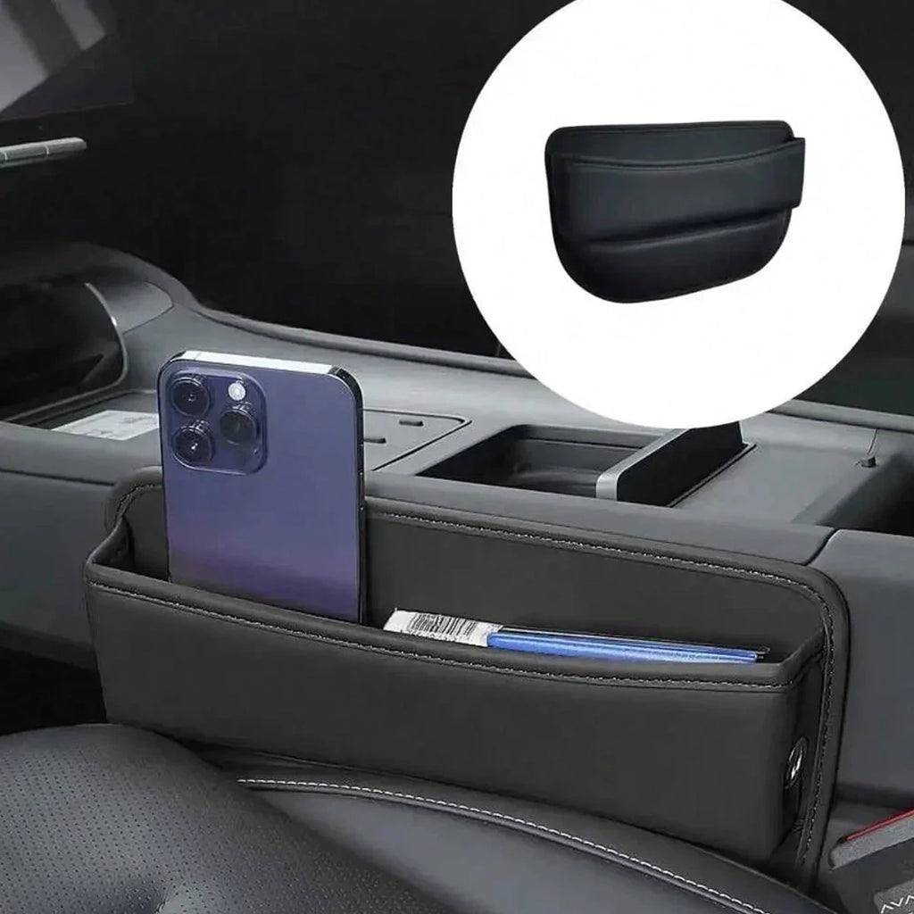 Car Seat Gap Filling Material Leather Storage Box Cup Holder Qme