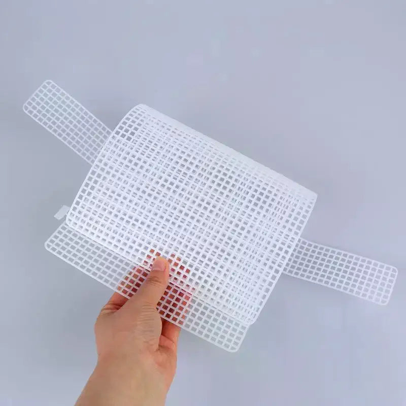 DIY Hand Knitting Crochet Bags Material Cross Mesh Plastic Frame Qme