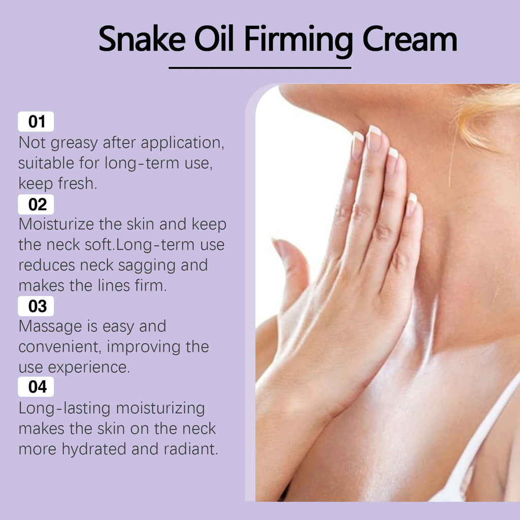 Snake Oil Neck Firming Cream Stick Tightening Double Chin Lighten Neck Fine Lines Lifting Brightening Moisturizing Skin Care Qme