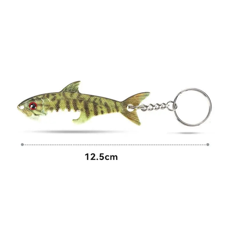 Zinc Alloy Fish Shaped Bottle Opener Keychain Lifelike Look Sturdy Qme C