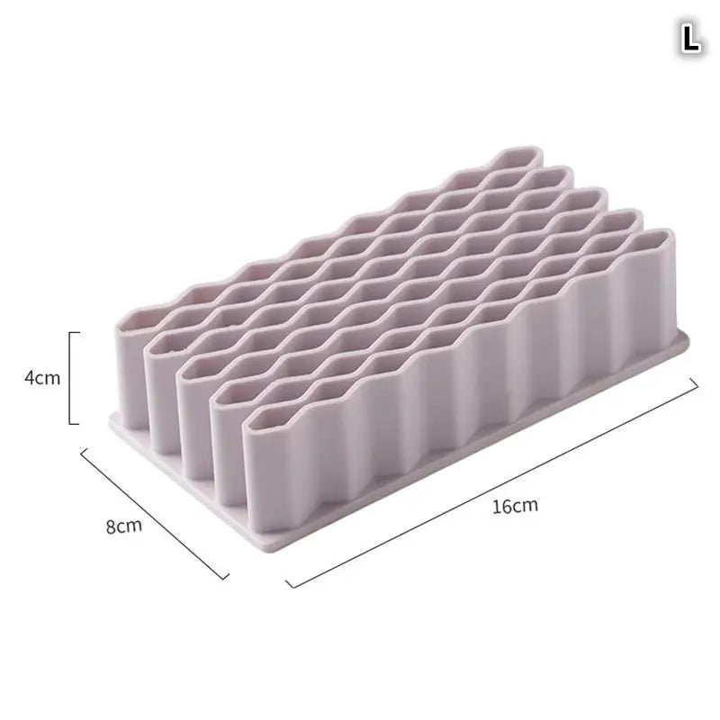 Creative Durable Desktop Brush Holder Pencil Paint Brushes Silicone Qme Large Purple