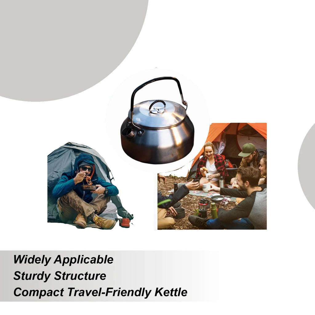 Tea Kettles Stainless Steel Boiling Kettle Foldable Handle Warmer Qme