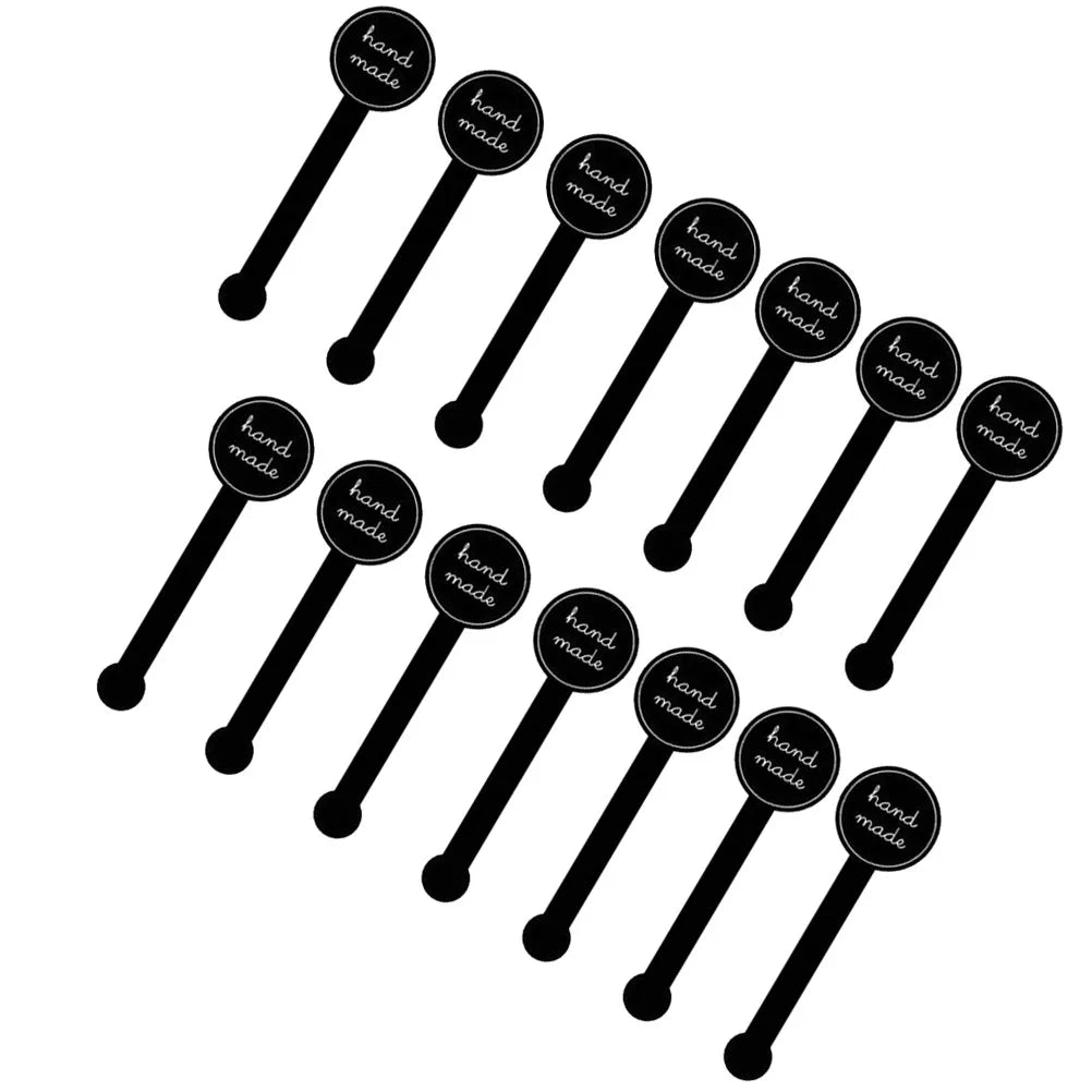 200Pcs Premium Handmade Letter Sealing Stickers Self-Adhesive Seal Sticker for Artisan Soap Jewelry Packaging Bake Sale Party Qme