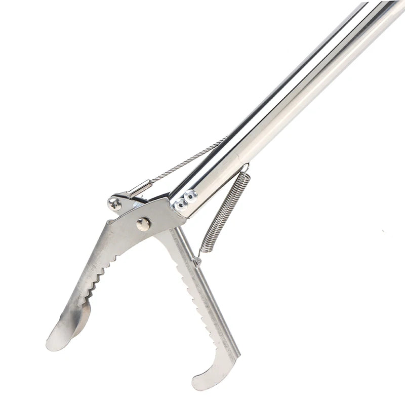 1.2m Foldable Snake Tongs Stick Easy Reach Pick Up Tool Foldable Garbage Clip Qme