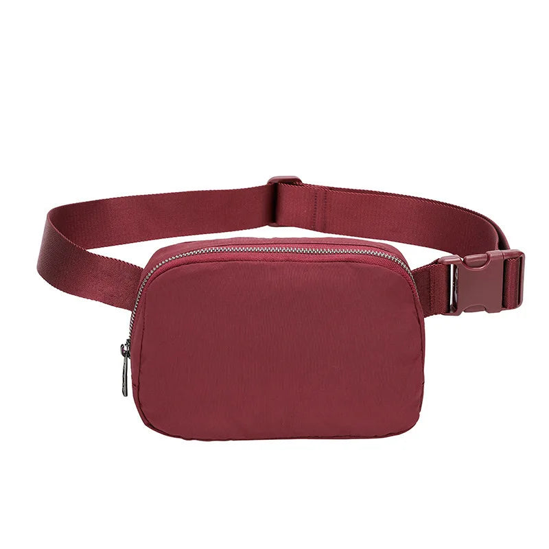 Waist Bag Running Sports Phone Holder Multifunctional Chest Qme RED COLOR