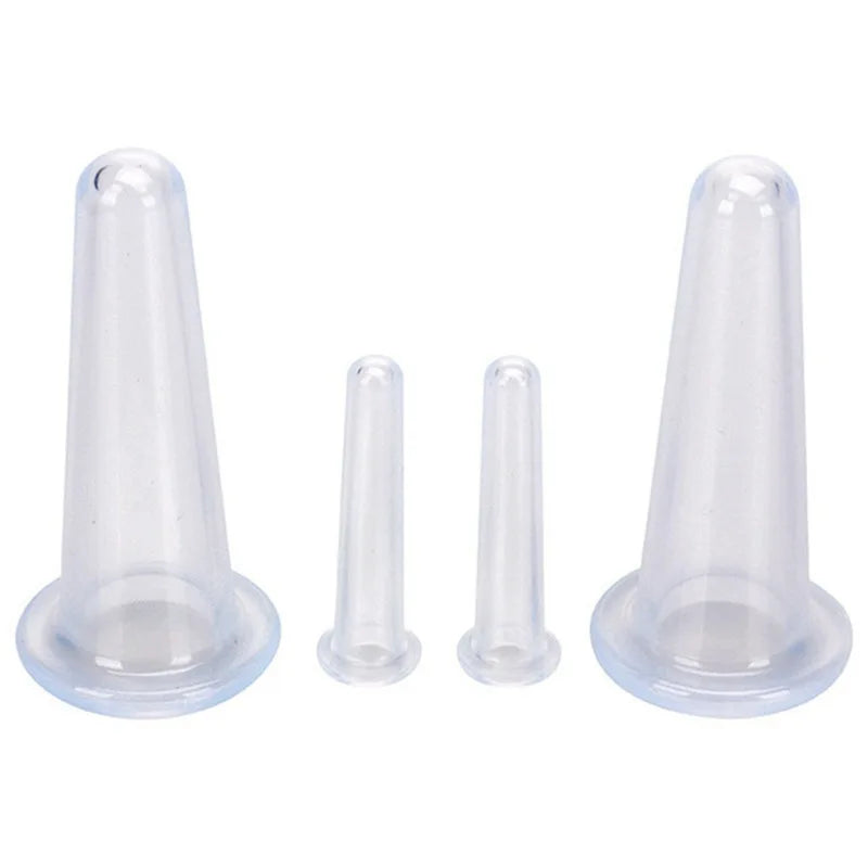 Silicone Vacuum Cupping Massage Jars Anti Cellulite Facial Suction Qme White China Mainland