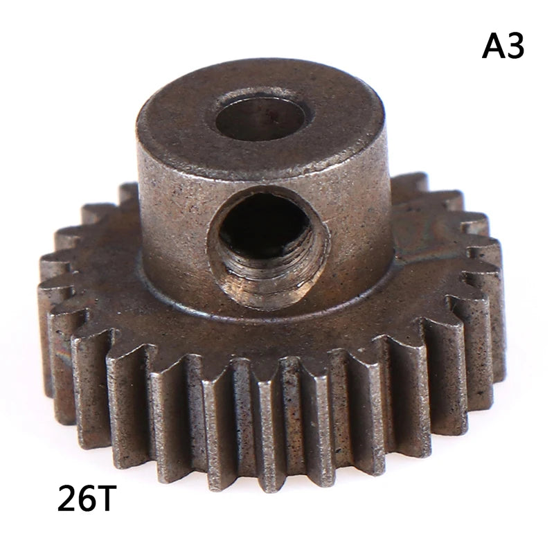 HSP Steel Metal Spur Differential Main Gear 17T/21T/26T/29T/64T Pinion Gear Qme style 6