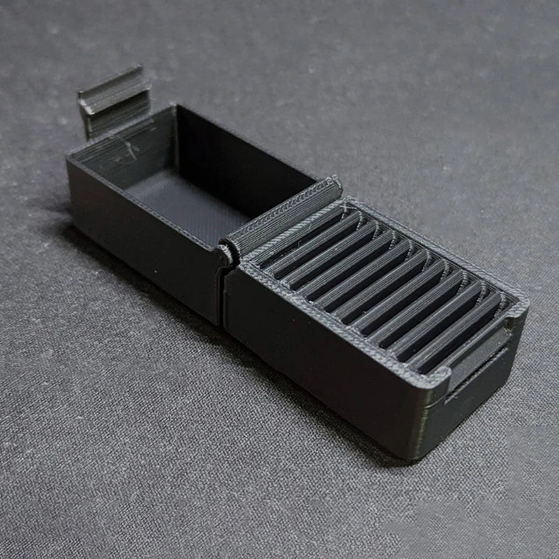 Lid Dustproof 10 Compartments Perfect Guitar Enthusiasts Pick Holder Qme