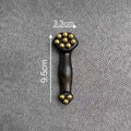 Double Ended Facial Fascia Lifting Tool 11 Brass Gold Bead Sandalwood Qme B Purple sandalwood