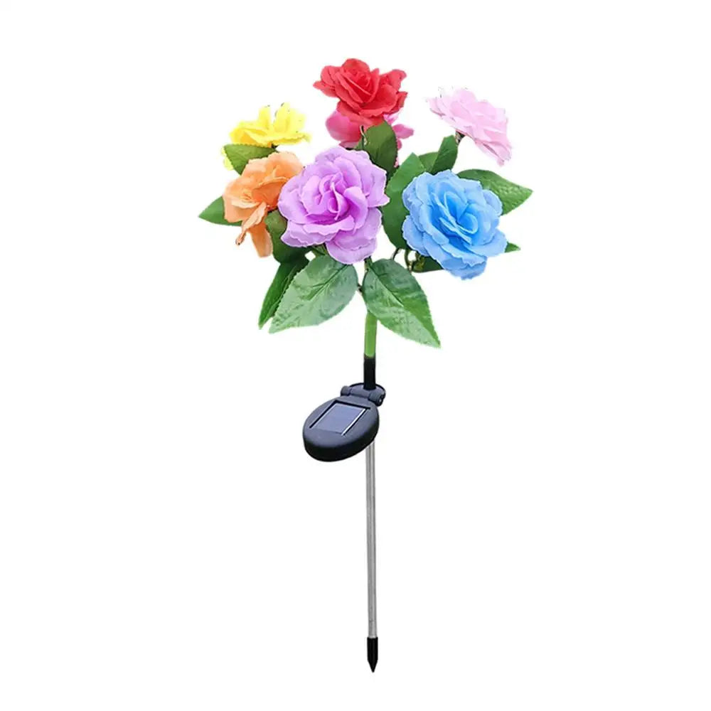 Solar Garden Lights Ground Stakes Yard Decor Pathway Porch Fence Qme as shown China Mainland