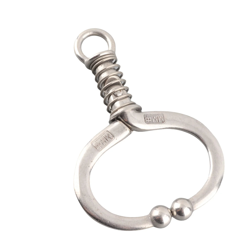 Stainless Steel Spring Type Bull Nose Ring Punch Free Cattle Nose Ring Livestock Traction Breeding Supplies for Cattle Farm Qme Medium
