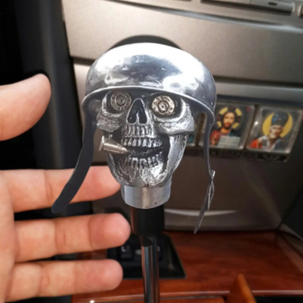 Skull Gear Shift Knob Shift Stick Protector Skeleton Gear Shifter Funny Cover Protector Decorations for Car Automobile Truck Qme
