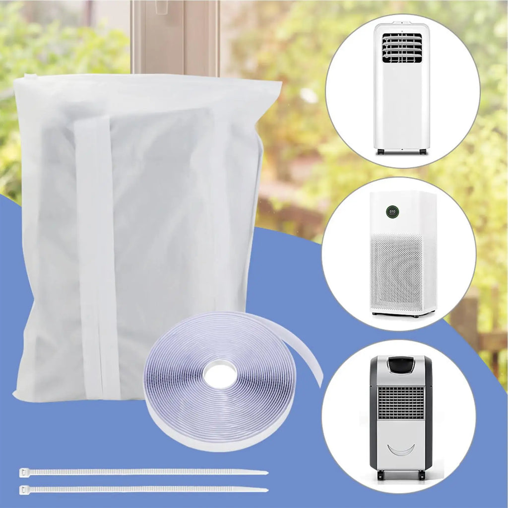 Air Conditioner Window Seal HVAC Vent Blocker Set With Zip Air Conditioner Vent Sealing Kit For Home Bedroom Apartment Dormitory Qme China Mainland