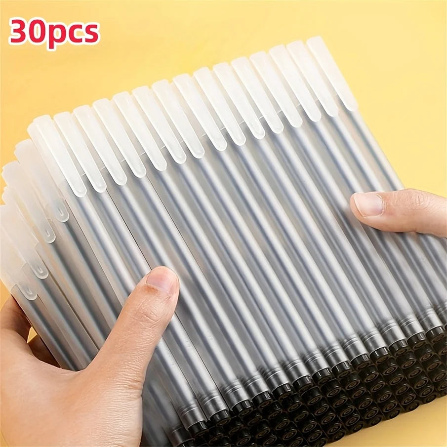 Pencil - Smooth writing, suitable for home, school and office use, office supplies | Fashionable black pen | Smooth writing pen Qme Black 30pcs