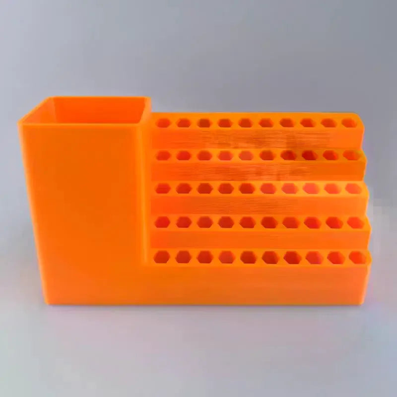 Screwdriver Head Storage Toolbox Hole Board Screwdriver Stand Hex Shank Organiser Drill Holder 50 Holes Bit Organiser Qme