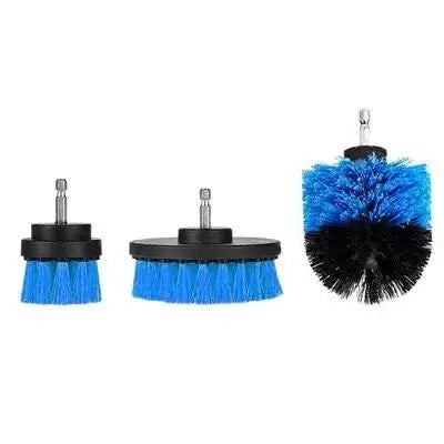 Power Scrubber Brush Bathroom Drill Cleaning Cordless Attachment Scrub Qme Blue 3pcs