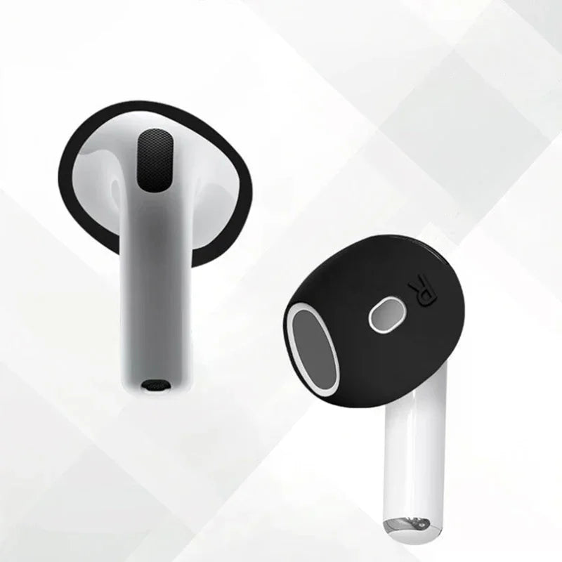 1Pair Silicone Ear Pads 4 Case Wireless Earphones Protective Caps Qme