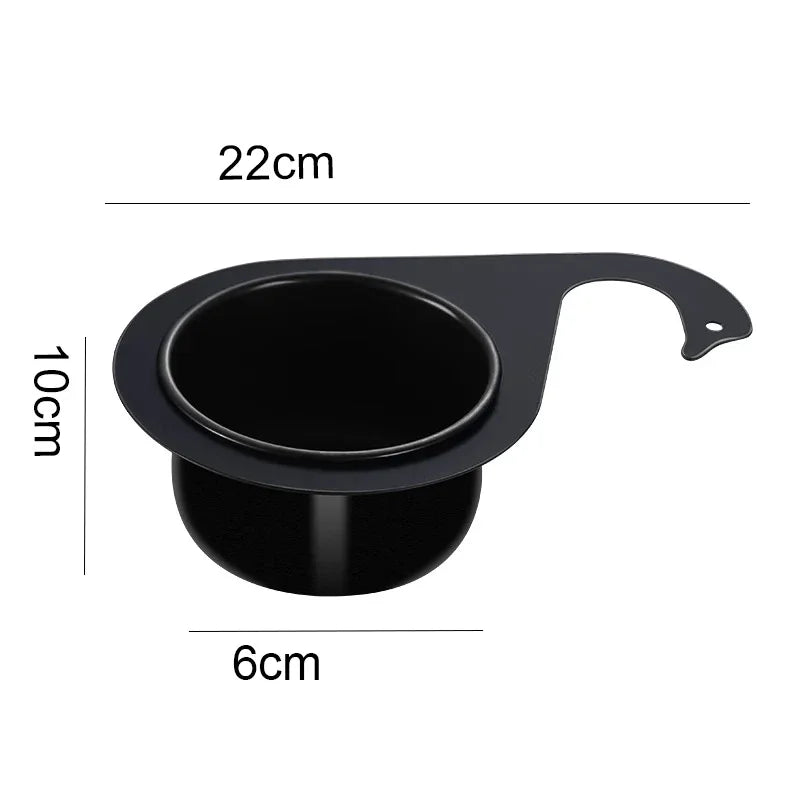 Stainless Steel Swan Sink Strainer Hanging Detachable Kitchen Sink Garbage Dry Wet Separation Filter Basket Kitchen Accessories Qme Black 22CM