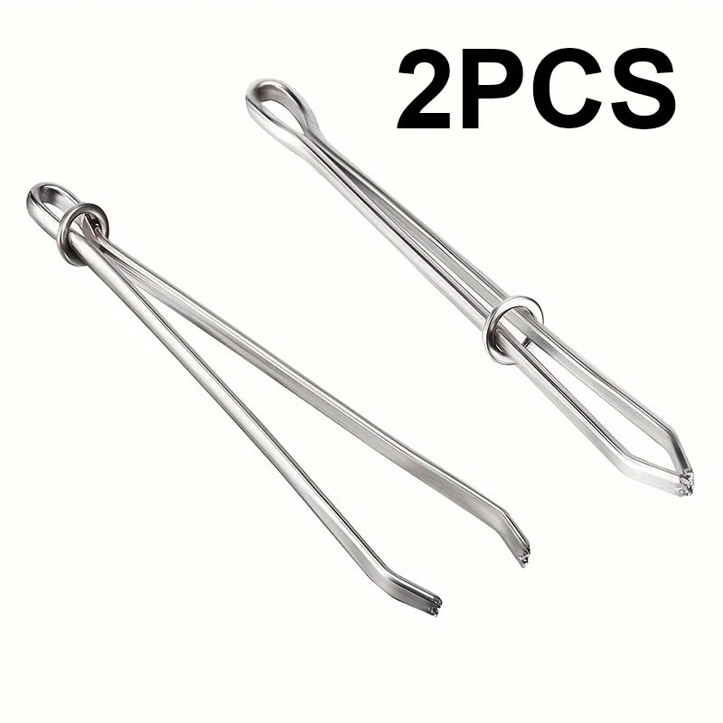 3PCS Garment Clips Sewing DIY Tools Elastic Tape Perforated Cross Stitch Threader Wear Elastic Clips (Wear Resistant Rope) Qme 2PCS