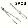 3PCS Garment Clips Sewing DIY Tools Elastic Tape Perforated Cross Stitch Threader Wear Elastic Clips (Wear Resistant Rope) Qme 2PCS