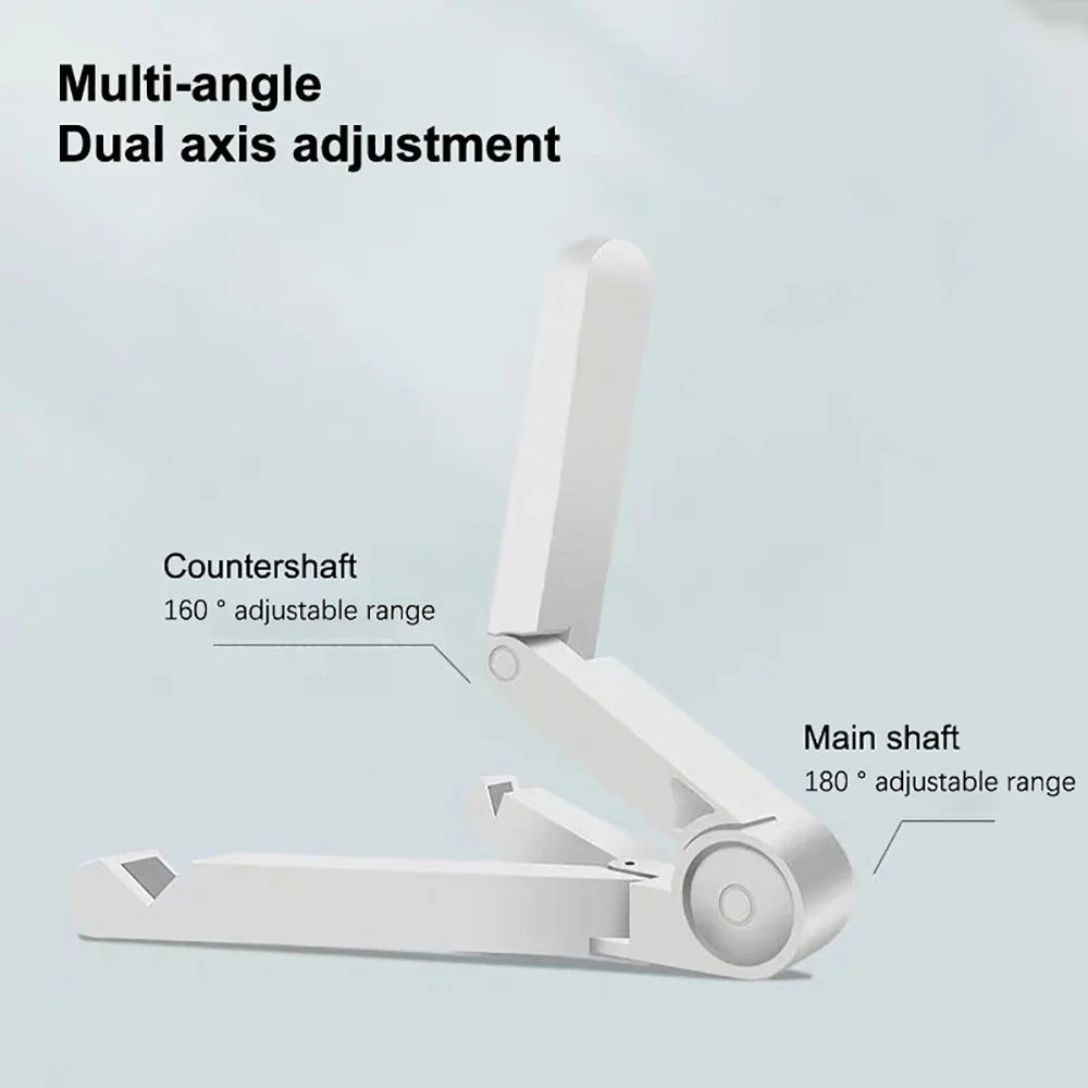 Portable Foldable Tablet Stand Multifunctional Adjustable Angle Phone Stand Tablet Universal Holder Accessories for iPad Air/Pro Qme