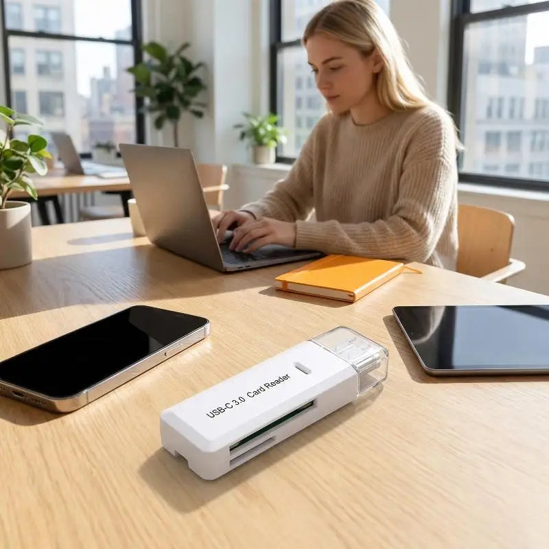 2-in-1 Multi Functional C 3 0 Card Reader TF Memory USB Flash Drive Qme